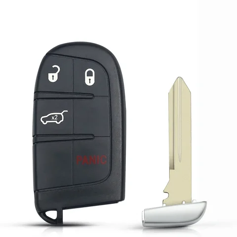 KEYYOU 2 Шт. В Упаковке Смарт-ключа Из АБС-пластика Для Jeep Renegade Compass Cherokee Dodge Ram 1500 Journey Charger Chrysle...