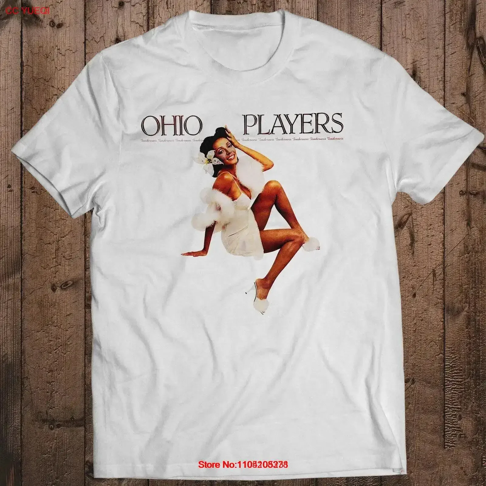 Vtg Ohio Players Band Music Tour Cotton White T Shirt vintage Washed Stylish Comfortable homme Versatile designer clothes