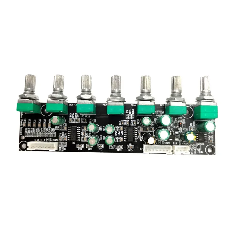 DLHiFi PREAMP08 5.1 Preamplifier Tone independent Channel Volume Bass Frequency Adjustment 6 Way For 5.1 Amplifier DIY DC12-24V