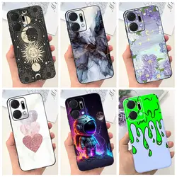 Case For Honor X7a Cover Fashion Marble Flower Slim Soft TPU Back Cover Silicone Protector Funda For Honor X7 X 7a HonorX7a Capa