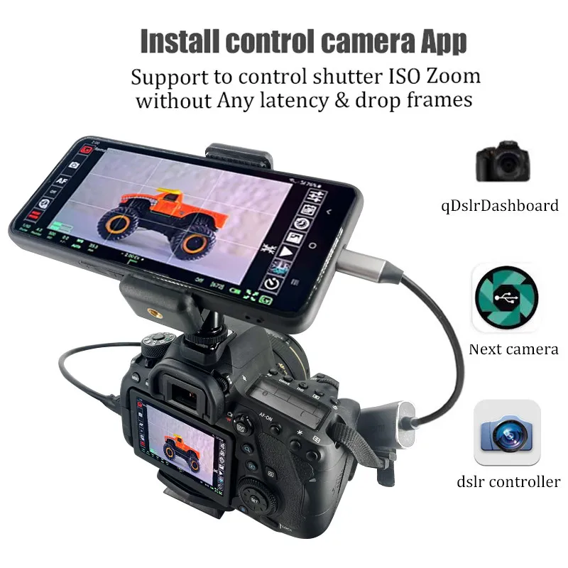 Tableta de teléfono Android como Monitor de cámara, tarjeta de captura de vídeo DSLR, 4K, 1080P, compatible con HDMI, adaptador 2,0 para Vlog,