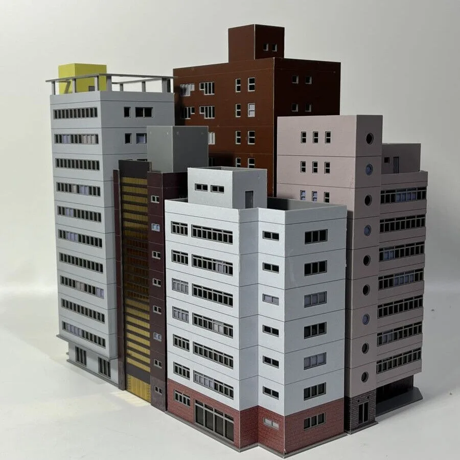 

1/350/150 Диорама Outland City Современная модель коммерческого здания Уличный офис Домашняя сцена Модель игрушки
