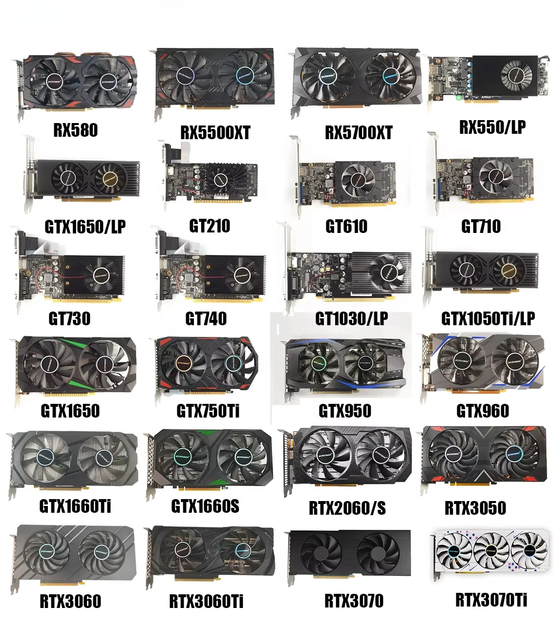 OEM/ODM High Quality New RX 580 16GB GDDR5 256Bit 2048SP Gaming GPU Wholesale for Custom Desktop PC System Integrators - view 6