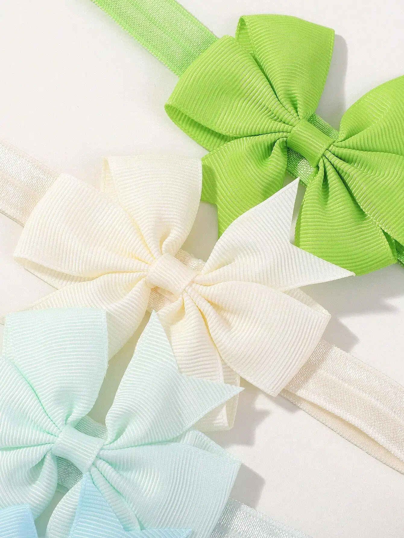 

bilicaca 12pcs/Set Children Hair Band Woven Fish Tail Bow Hair Band Baby Headband Love Valentine