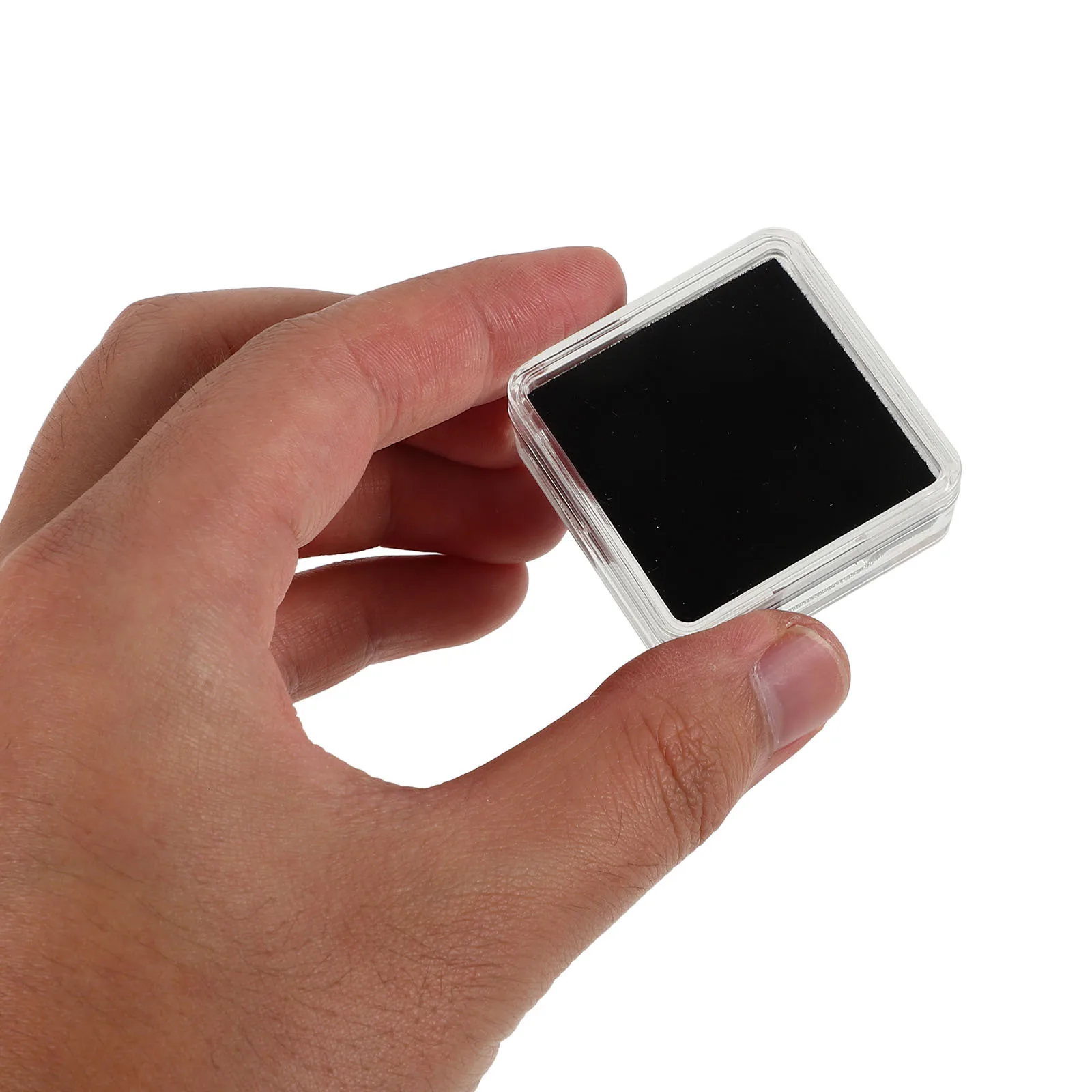 12 قطعة صندوق عرض مجوهرات أكريليك شفاف حافظة منظم الأحجار الكريمة لخواتم أقراط تخزين صناديق المجوهرات للبيع