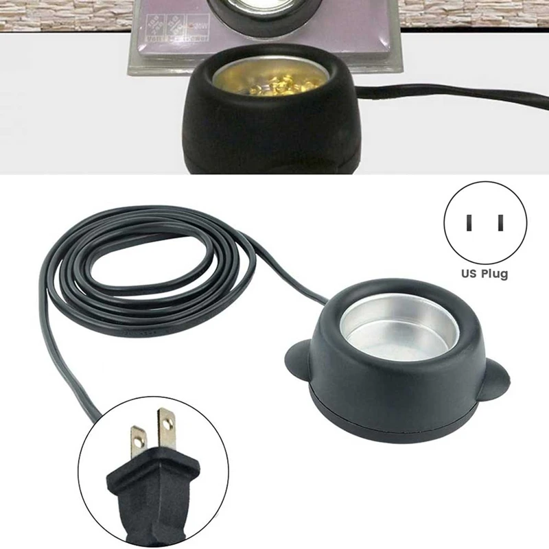 Black Plastic Glue Pot, Glue Stove DIY Hot Glue Pot For Repairing For School Handcraft Teaching For Silk Flower Factory US Plug