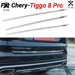 For Chery Tiggo 8 Pro 2021 2022 2023 Tailgate Decorative Strip Stainless Steel Exterior Parts Car Accessories Chromium Styling