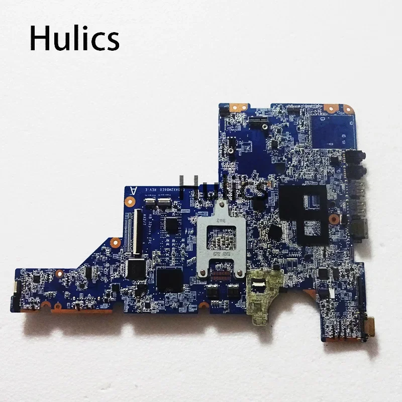 Hulics Used 592808-001 DA0AX2MB6E1 DA0AX2MB6E0 Laptop Motherboard Mainboard For HP Compaq CQ42 CQ62 Main Board Free CPU