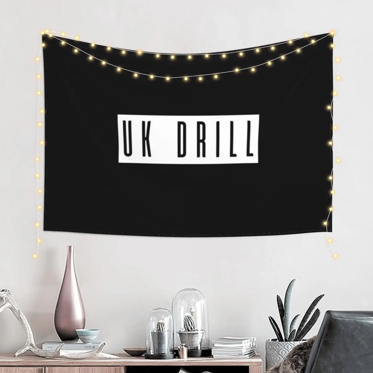 

UK Drill Tapestry Carpet On The Wall Decoration Aesthetic Things To The Room Tapestry
