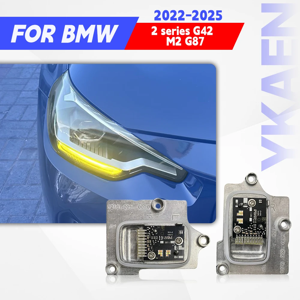

NEW LED Daytime Running Light Module Yellow White Angel Eye DRL For BMW 2 Series G42 M2 G87 M235i 218i 220i 63115A043C2 5A043C1