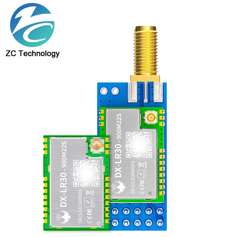 SX1262 LoRa Module Developer SET DX-LR30 430~470MHz 868~915Mhz 22dBm 8km Range 5V UART GPIO ISM Band LoRa RF Module