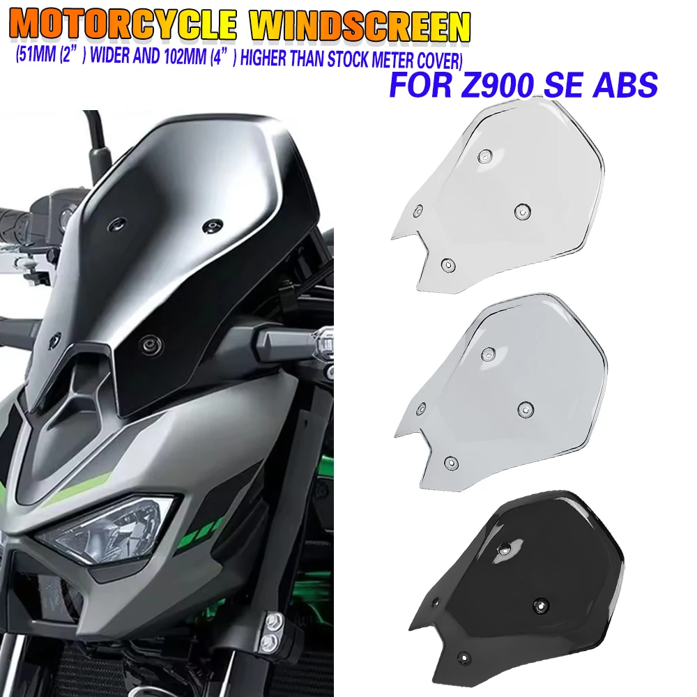 

Z900 Touring Windshield Wind Deflectors Visor For Kawasaki Z 900 SE ABS 2025 Motorcycle Large Tall Windscreen Protection Cover