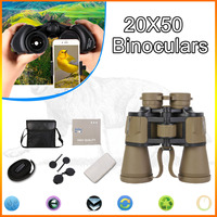 20x50 Tactical Binoculars  with Smartphone Adapter HD Professional Daily Waterproof Compact Binoculars for Bird Hiking Hunting