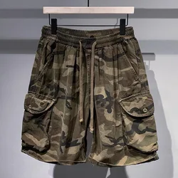 American Style Workwear Camouflage Shorts Mens Summer Outdoor Trend All-Match Leisure Multi-Pocket Shorts Loose Sports Pants