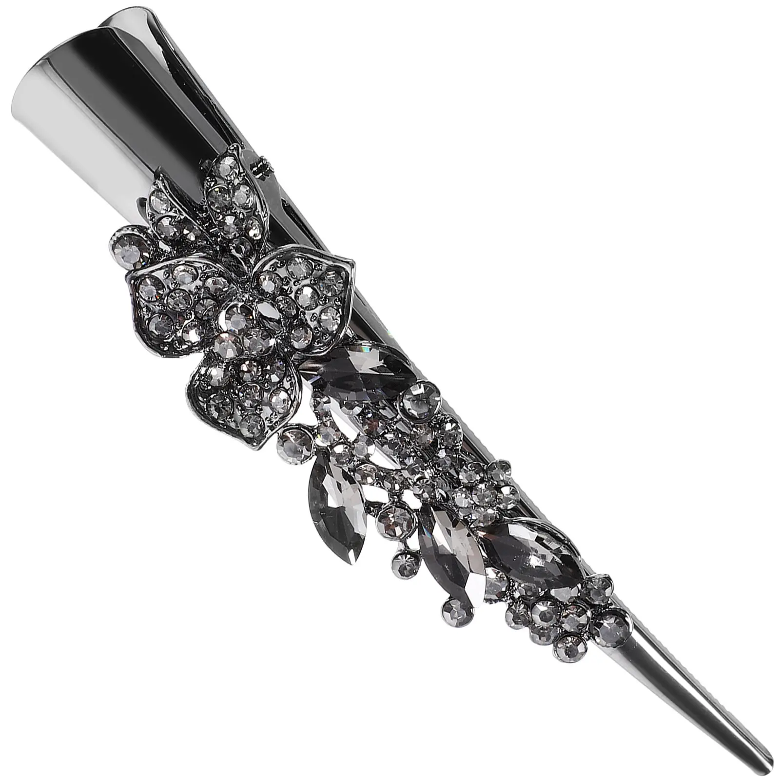 

Sparkling Rhinestone Alligator Hair Clip Vintage Barrette for Women Glamorous Hair Styling Accessory Decorative Clip for Party