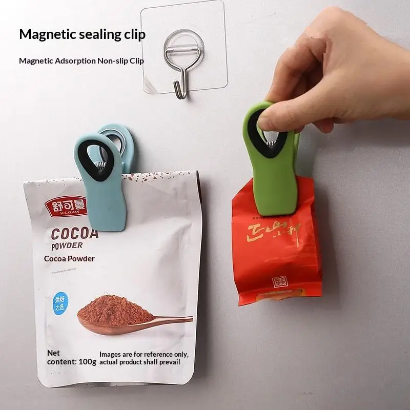 Refrigerator Magnet Clip  Food Grade Strong Holder for Bag Memo Note Multipurpose in Kitchen Office Message