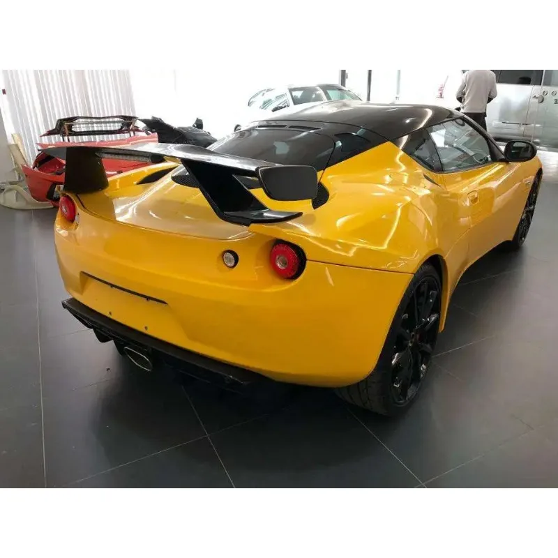 2010-2016 سبويلر جناح السباق الخلفي من ألياف الكربون الحقيقية عالي الجودة لـ Lotus Evora S 400 410 GT430 Sport GTE Style #5