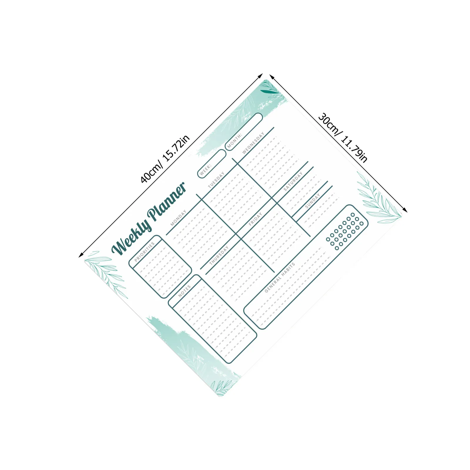 Removable White Board Wall Sticker Dry Erase Weekly Planner Whiteboard Reusable Calendar Stickers Adhesive Decal