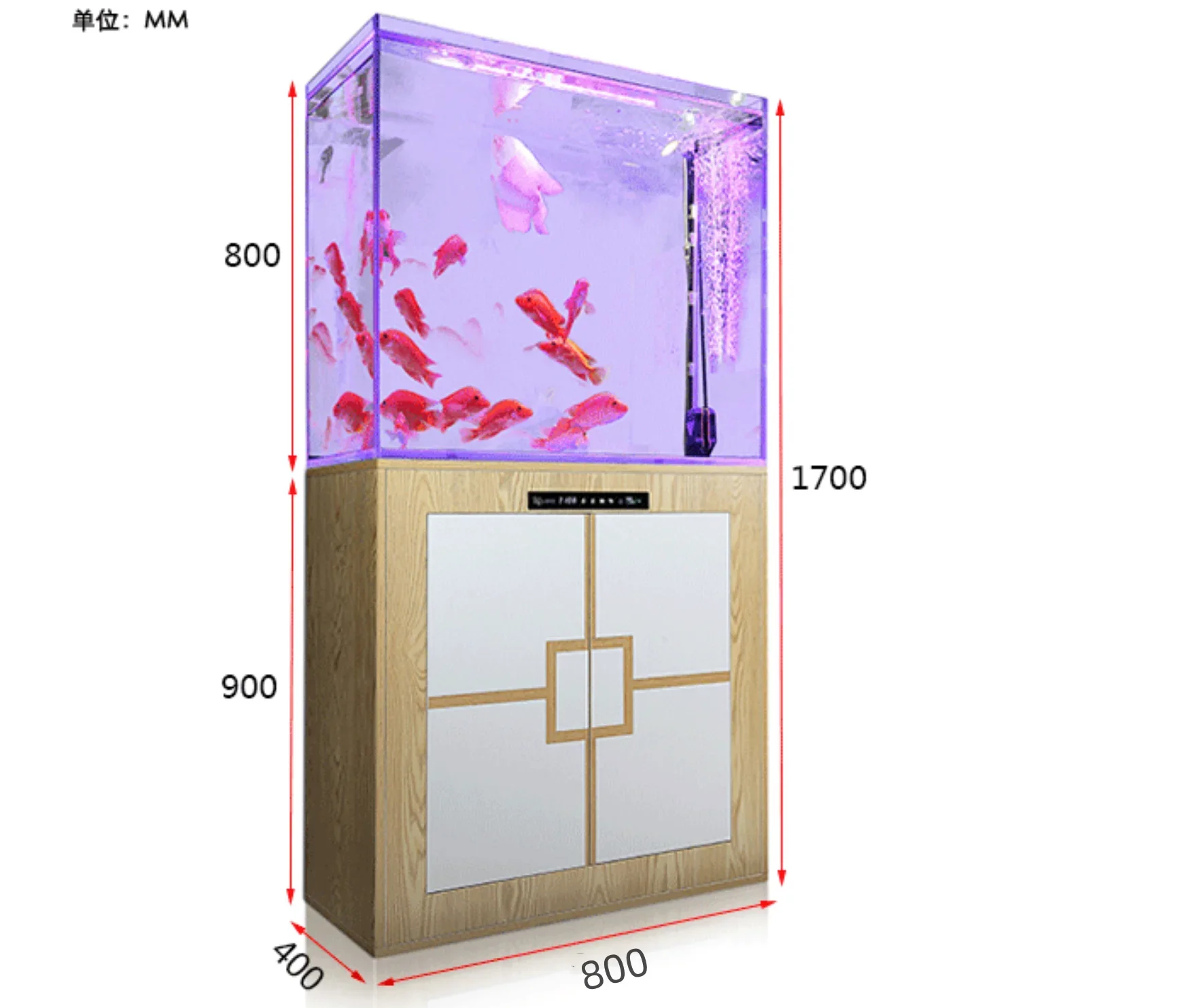 Fish Tank Living Room Floor Home Self-Circulation Ecological Change Water Bottom Filter Creative Intelligence Aquarium