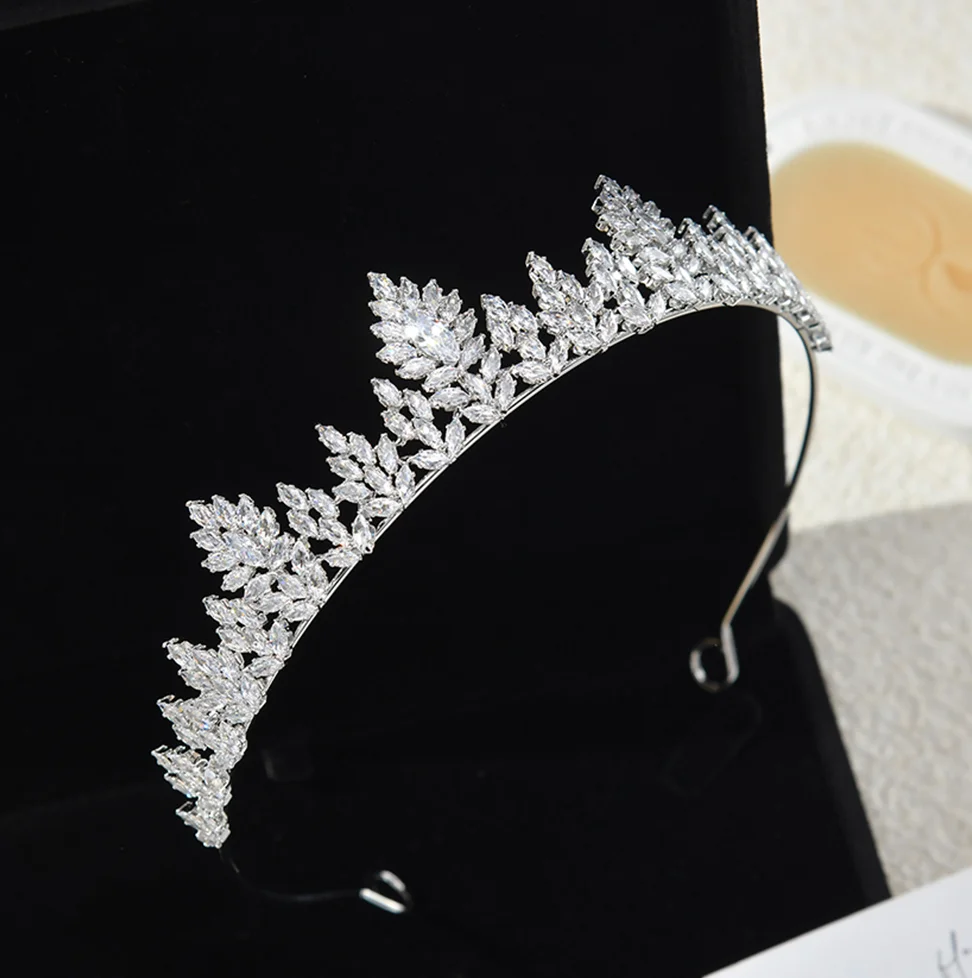 Crystal Crowns Tiaras For Wedding Bride Headdress Luxury Bridal Headband Crowns For Women Girl Party Prom Hair Jewelry Headpiece