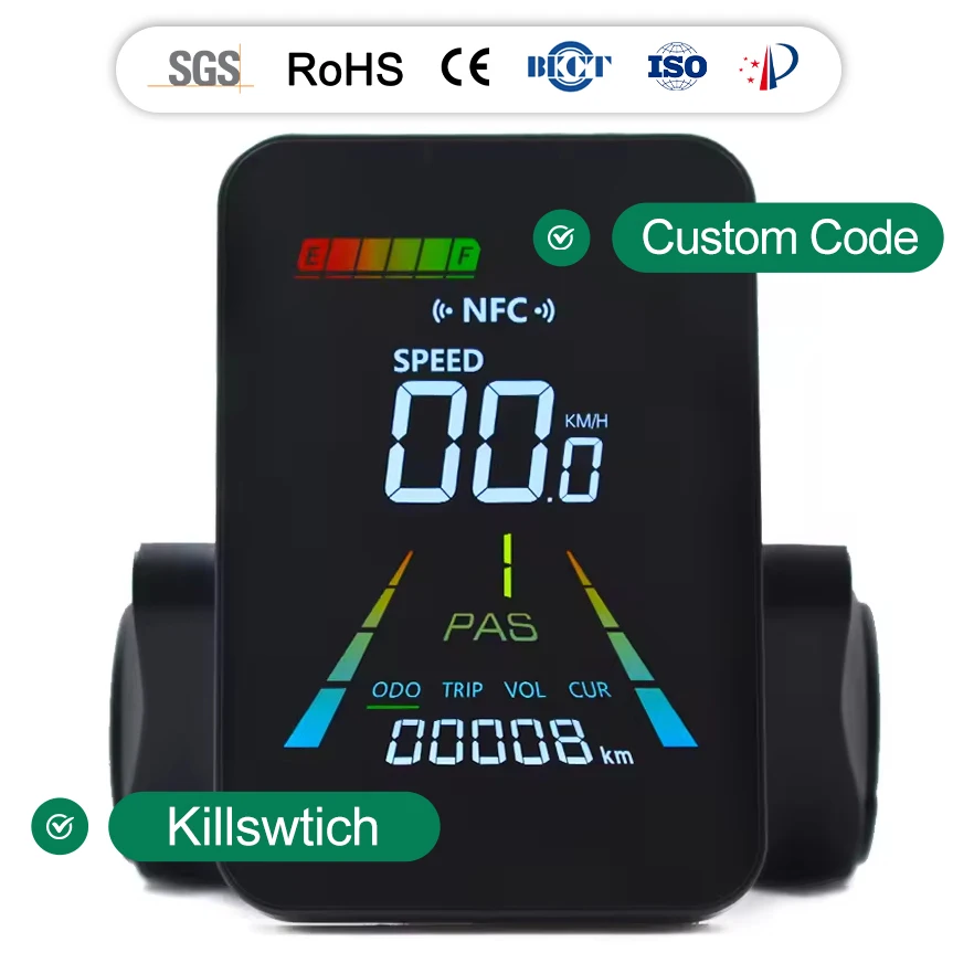 

NFC F3 Electric Bike LCD Display Digital Stopwatch Speedometer for Road Ebike