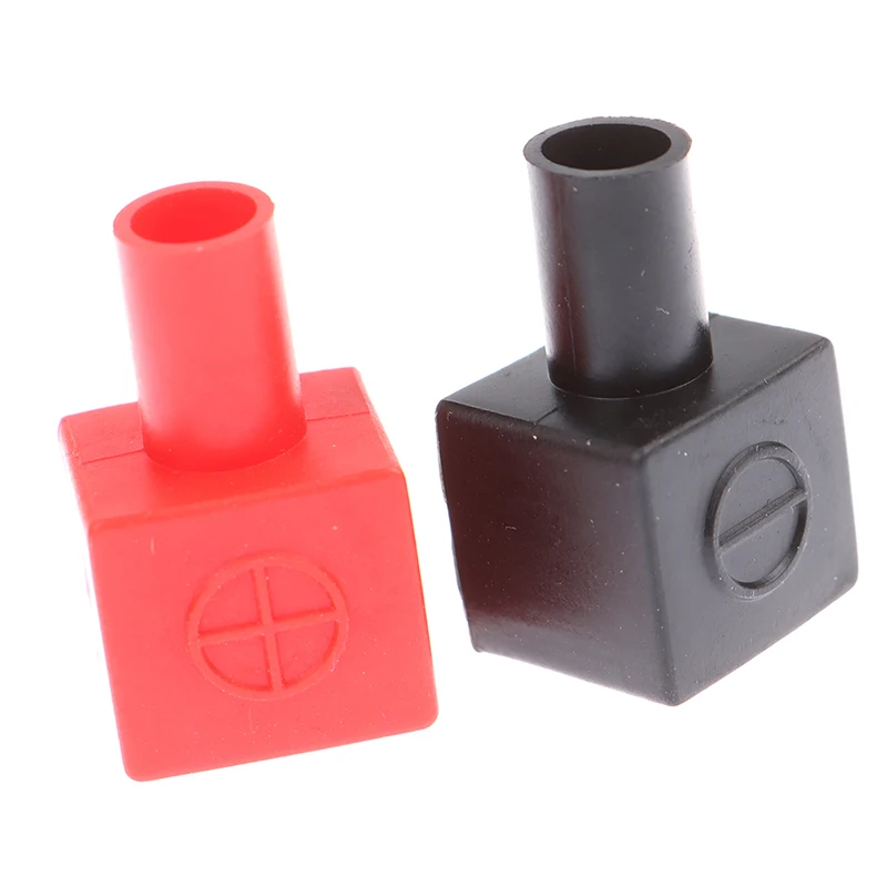 4pcs/set Universal Square Motorcycle Car Battery Terminals Rubber Covers