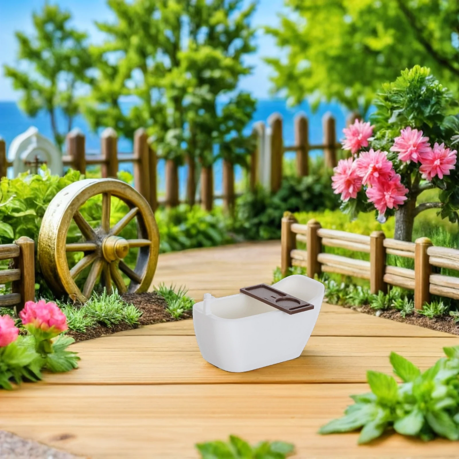 

Mini Bathtub for Small Bathrooms Compact Design Portable Soaking Tub Space Saving Bathroom Solution Ideal for Apartments