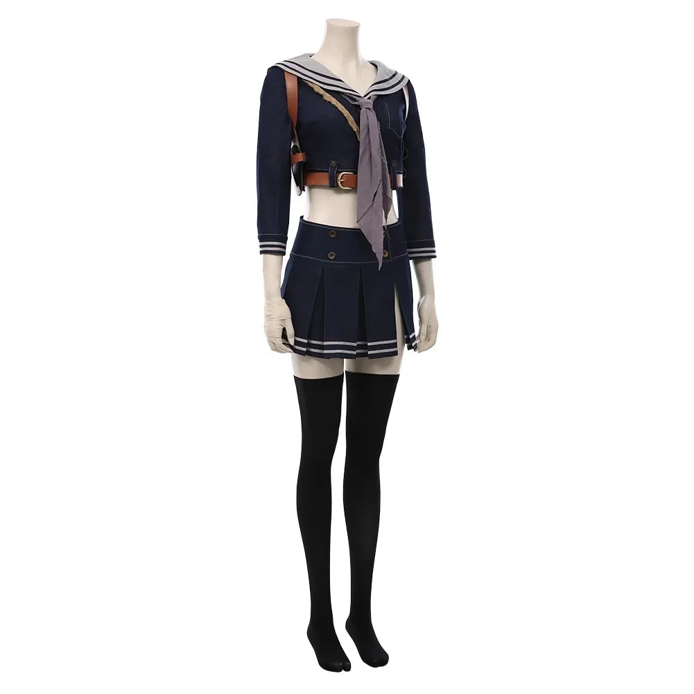 

Dark Blue Nautical-Style Sailor Suit Halloween Christmas Party Uniform Cosplay Costume Custom Sucker Punch Film Cosplay Costume