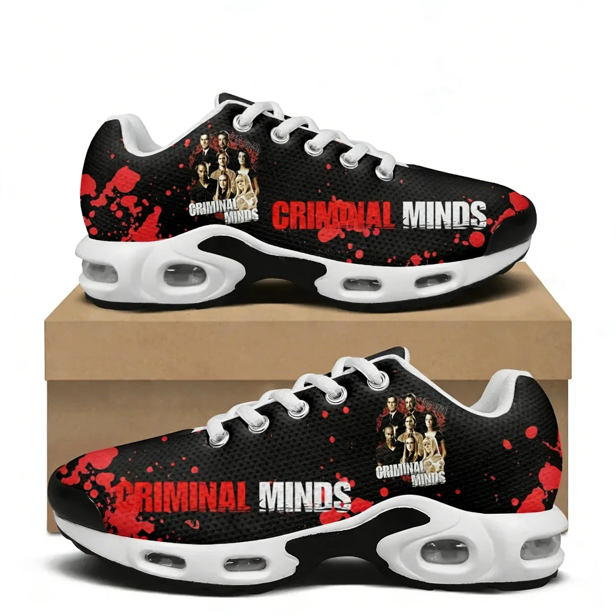 Criminal Minds Air Cushion Sneakers Mens Womens Teenager Lightweight Sports Shoes High Quality Custom Leisure Mesh Sneaker