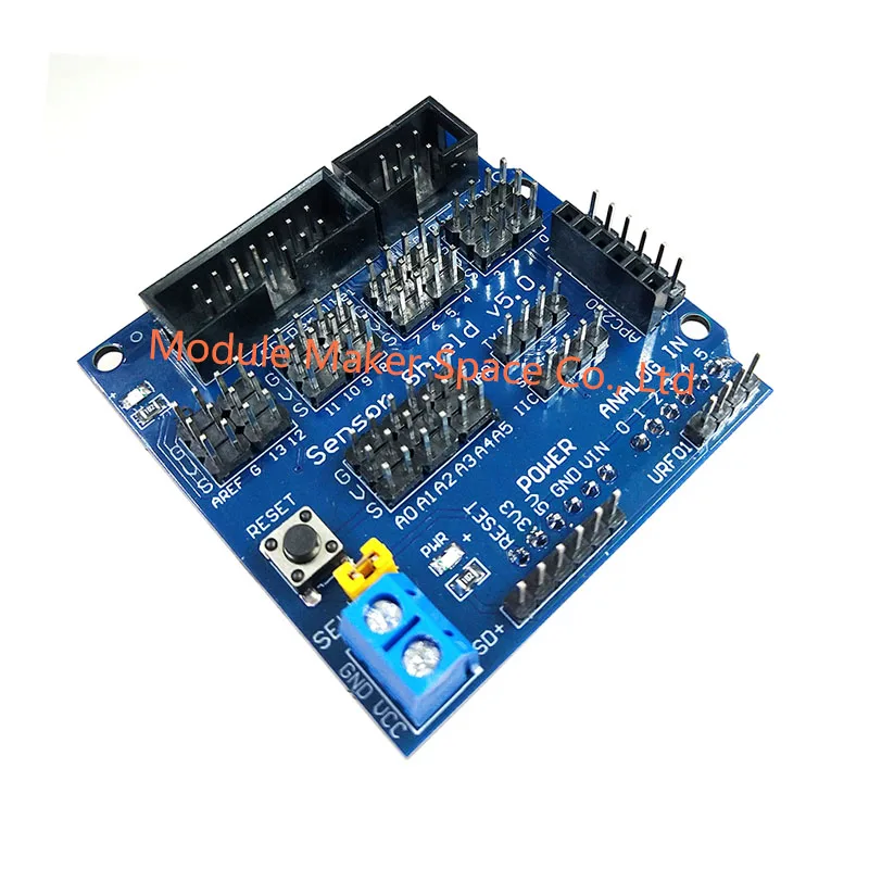 Sensor Shield V5.0 Sensor Expansion Board for UNO MEGA R3 V5 for Arduino Electronic Building Blocks of Robot Parts