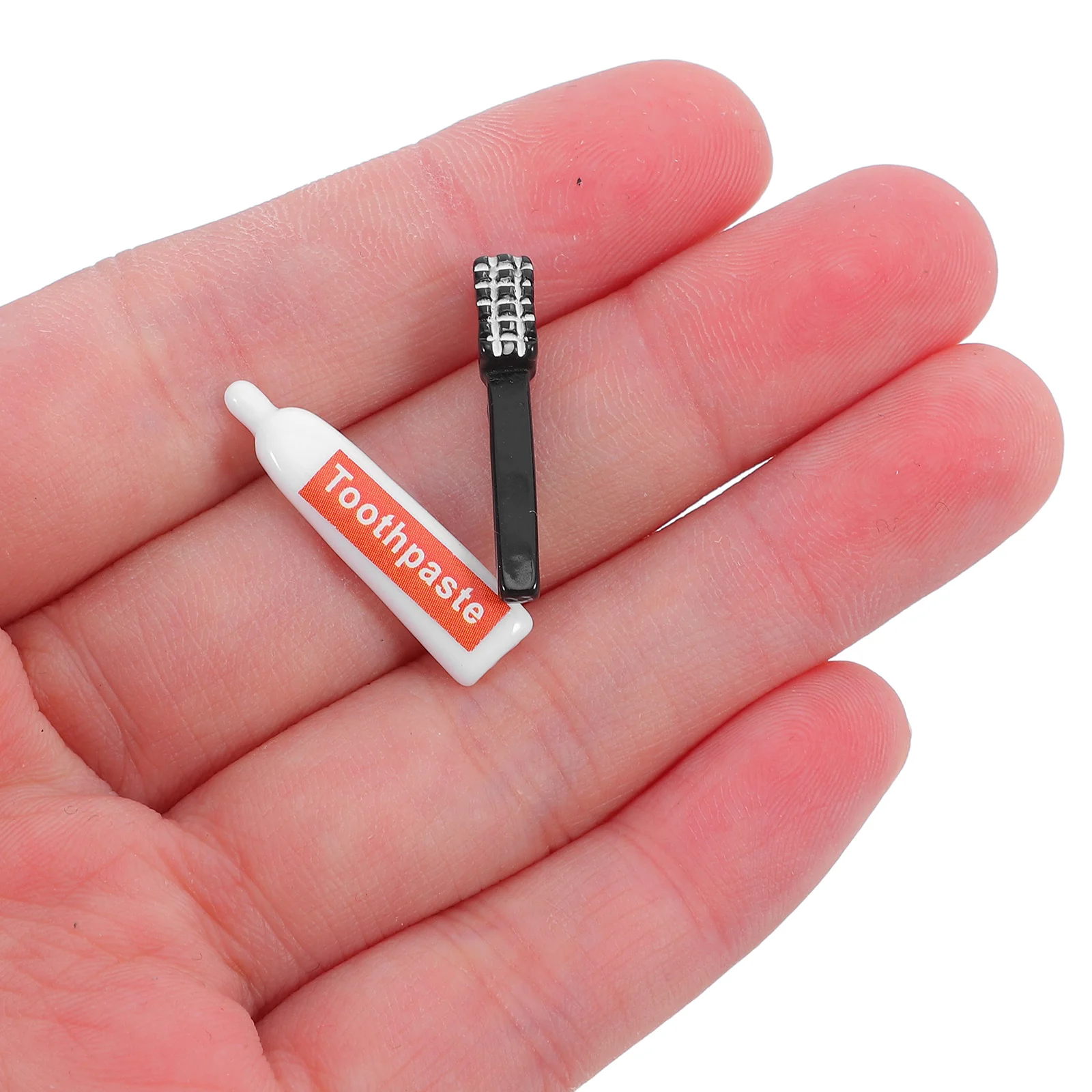 

10pcs Mini Resin Toothbrush Toothpaste Set For Diy Crafts Decor Phone Case Accessories Miniature Oral Care Kit