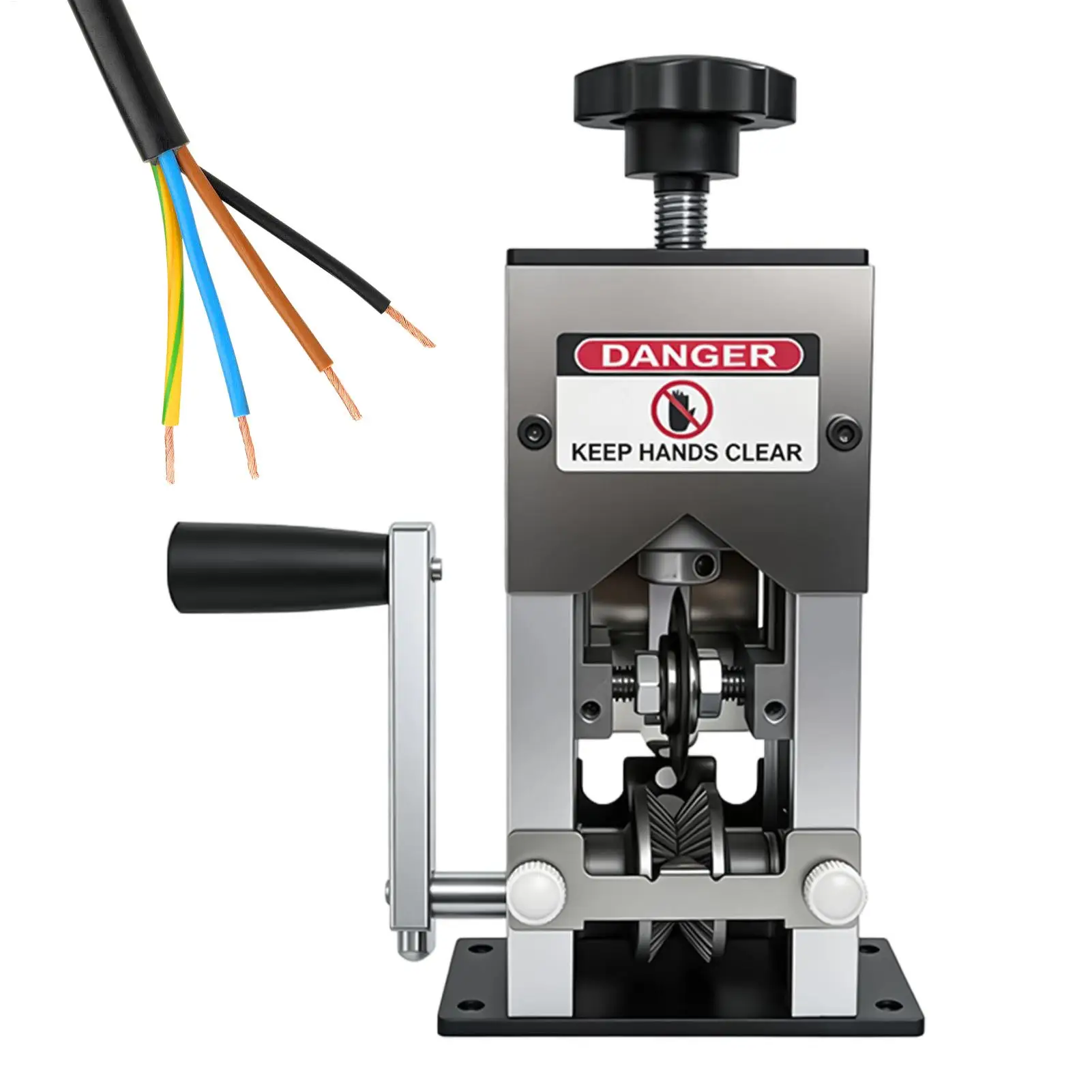 Manual Wire Stripping Machine Portable Hand Crank Ergonomic Handle Copper Wire Peeler Machine For Electricians Machinists