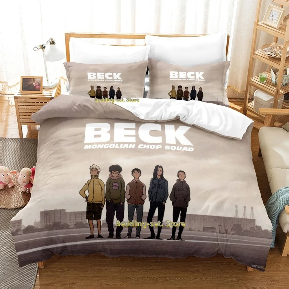 

Anime Beck Bedding Set Single Twin Full Queen King Size Bed Set Adult Kid Bedroom Duvetcover Sets 2024 Anime Bed Sheet Set