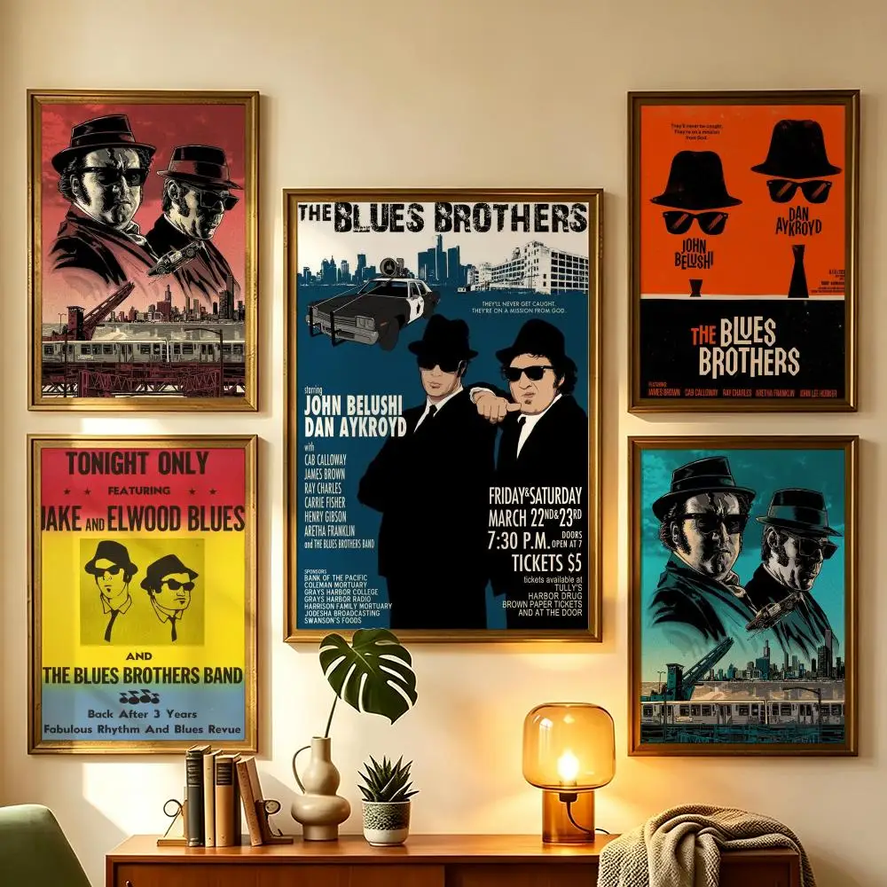 movie The Blues Brothers Poster HD Poster Sophisticated Modern Aesthetic Wall Art For Living Room Bedroom Office Cafe Decor