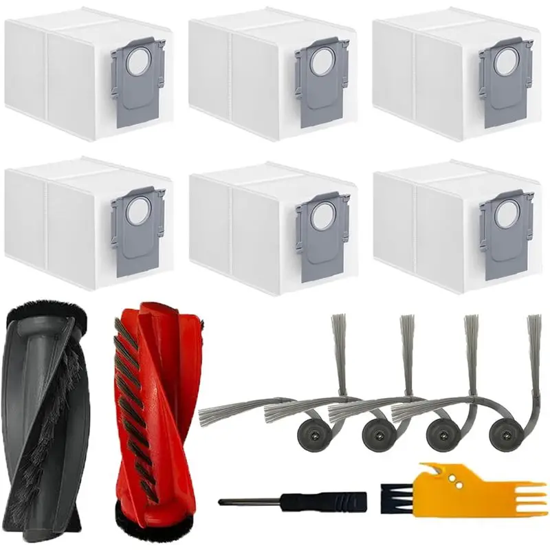 

Запасные части BABZ для пылесоса Roborock Saros 10/10R – мешки для сбора пыли с основной и боковой щетками