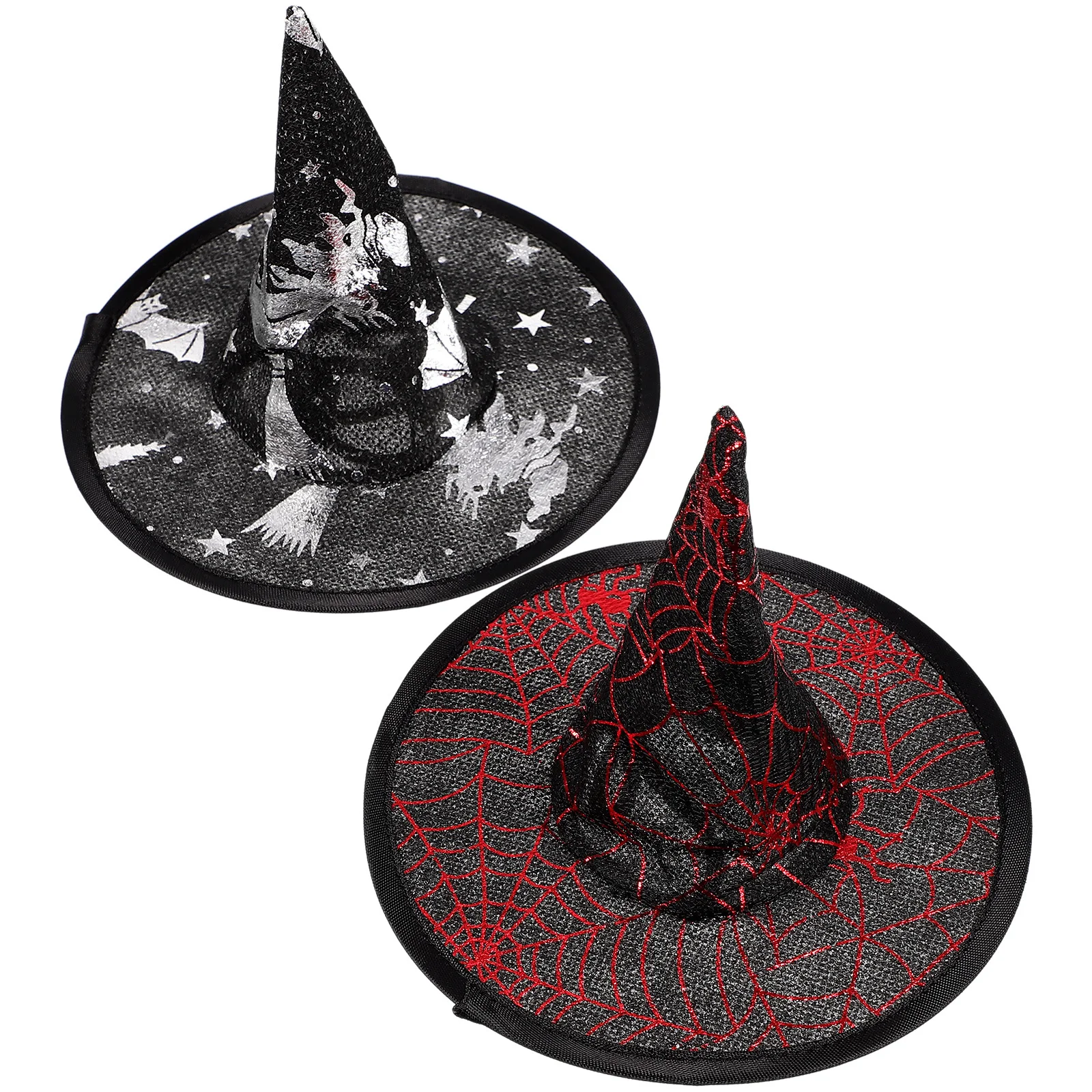 

2pcs Halloween Adjustable Party Witch For Cats Dogs Costume Accessories Headdress Halloween Dog Hat Supplies Party Favors For