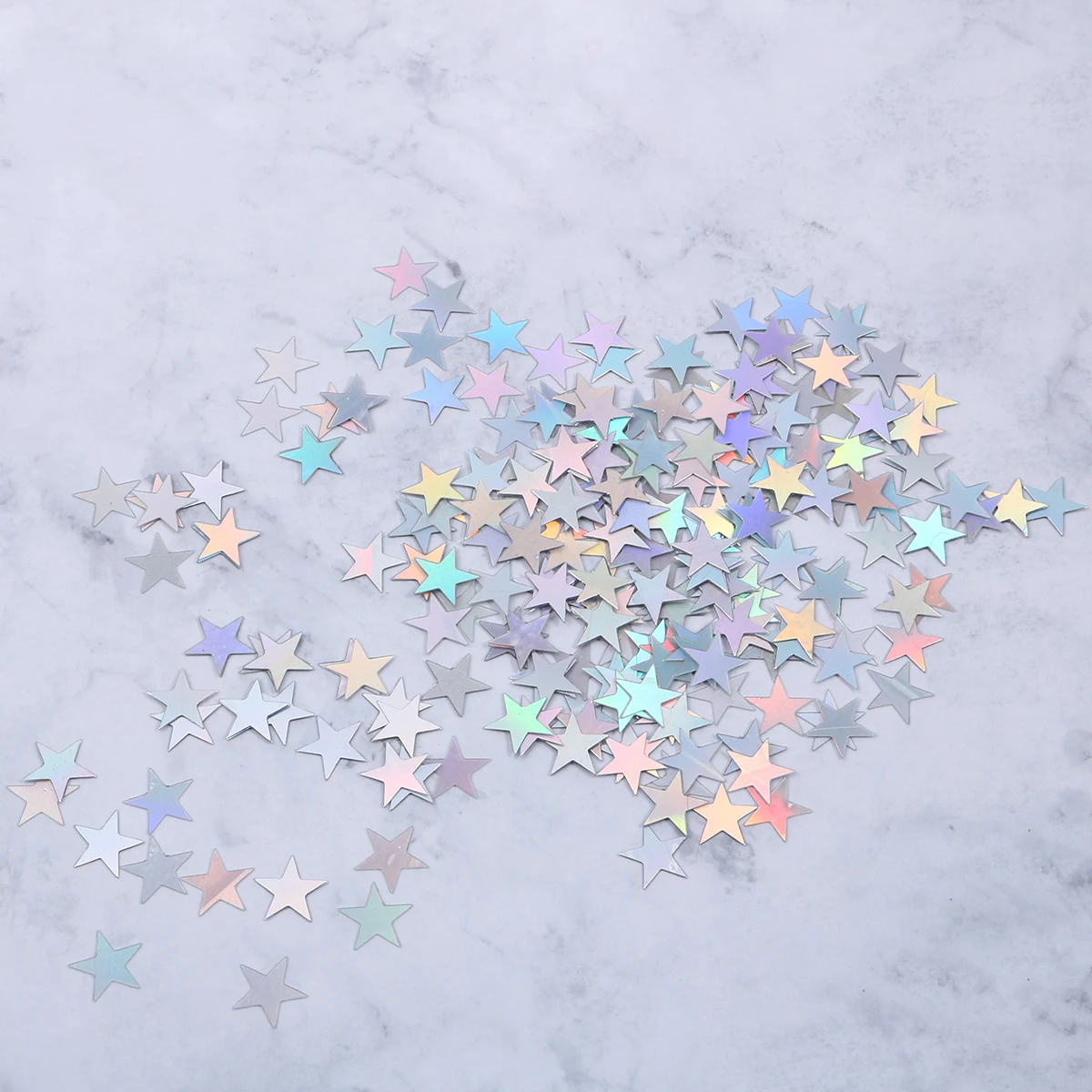 

2000pcs 10Mm Pentagram Confetti Shiny Star Sequins For Party Wedding Birthday Festival Decor Table Scatter Blue Silver