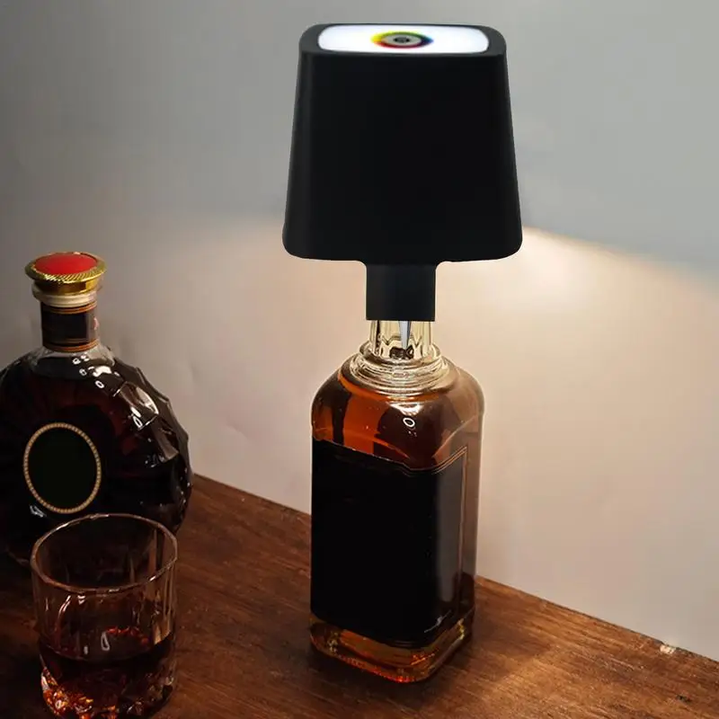 Mushroom Lamp 2000mAh LED Wine Light With Touch Control USB Rechargeable Wine Bottle Light Attachment Detachable Table Lamp For