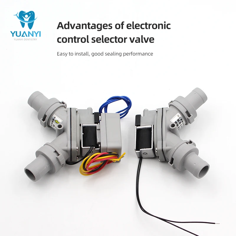 Válvula de seleção dental ou unidade de sucção cadeira dental acessórios eletronicamente controlada posição seletor válvula