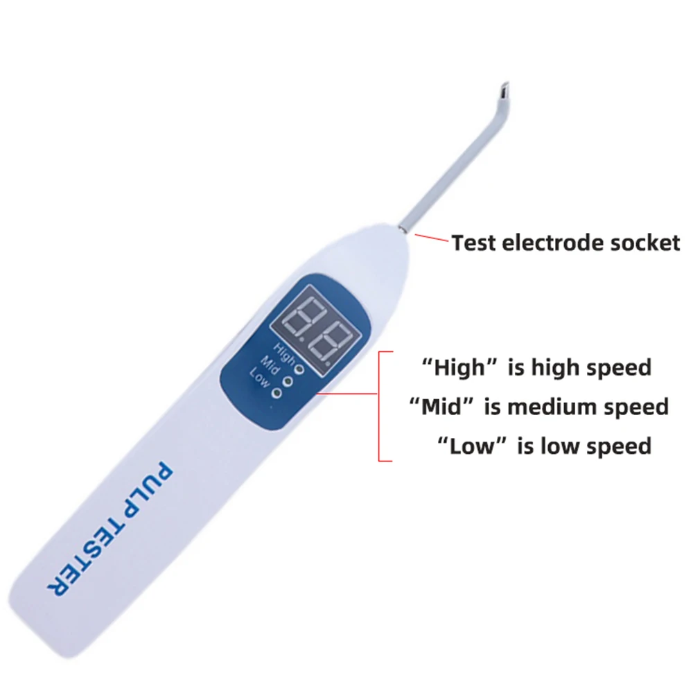 New Dental Pulp Tester Endodontic Vitality Tester Mode High-Mid-Low Speed