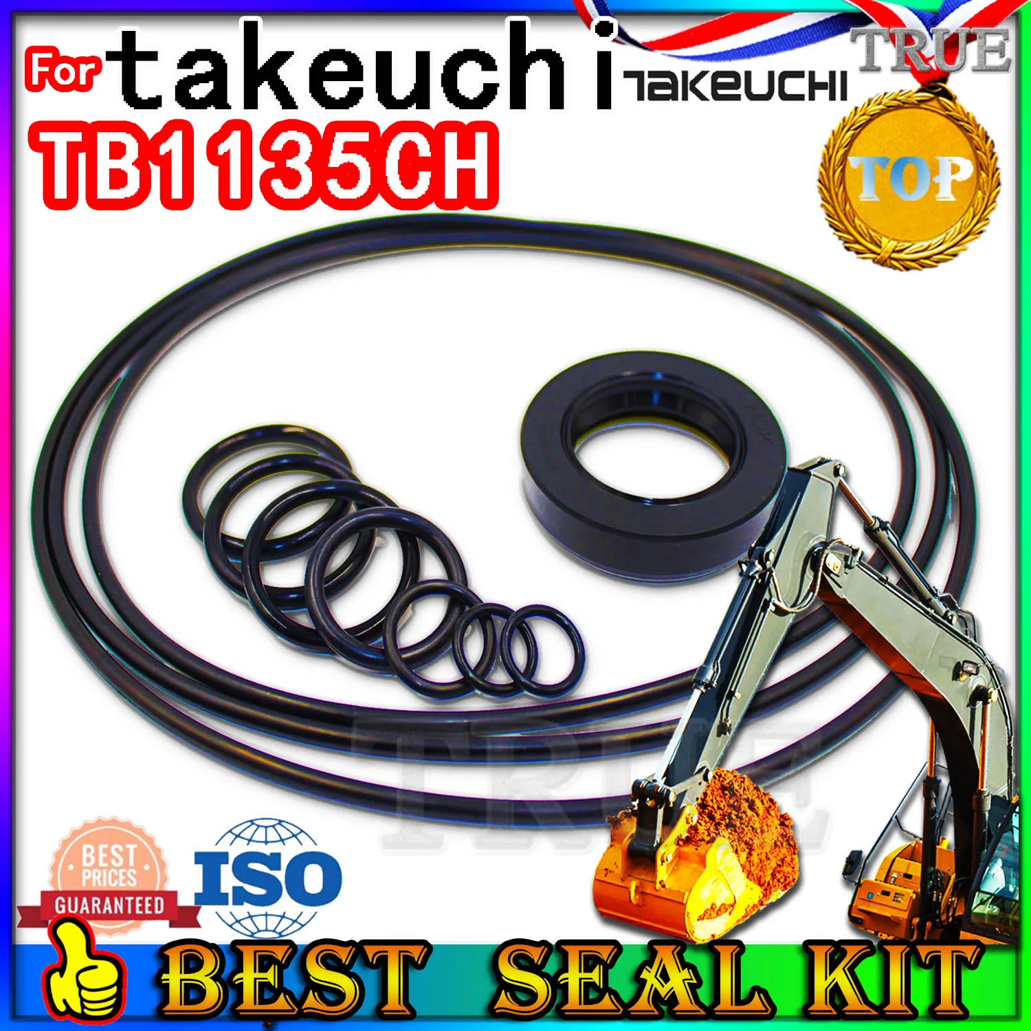 

For TAKEUCHI TB1135CH Oil Seal Repair Kit Boom Arm Bucket Excavator Hydraulic Cylinder Bushing FKM High Suppliers Manufacturers