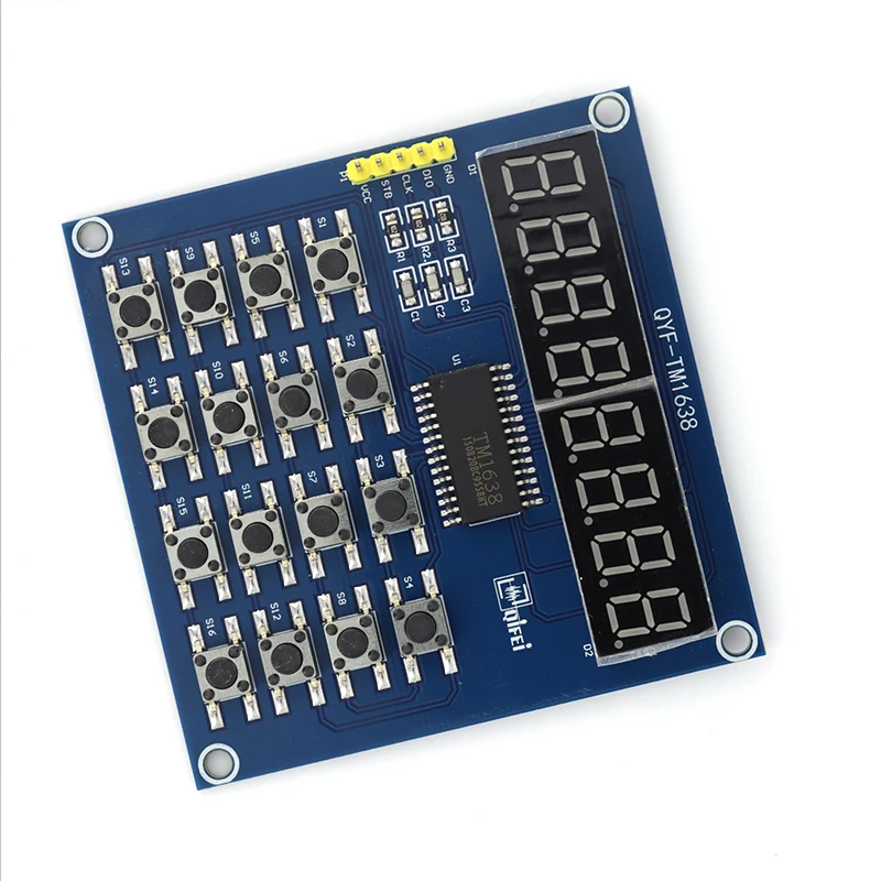 1-10 قطعة TM1637/74HC595 MAX7219/TM1638 4/8 بت وحدة عرض LED رقمية 0.36 بوصة ساعة أنبوب الأنود الأحمر أربعة سائق تسلسلي