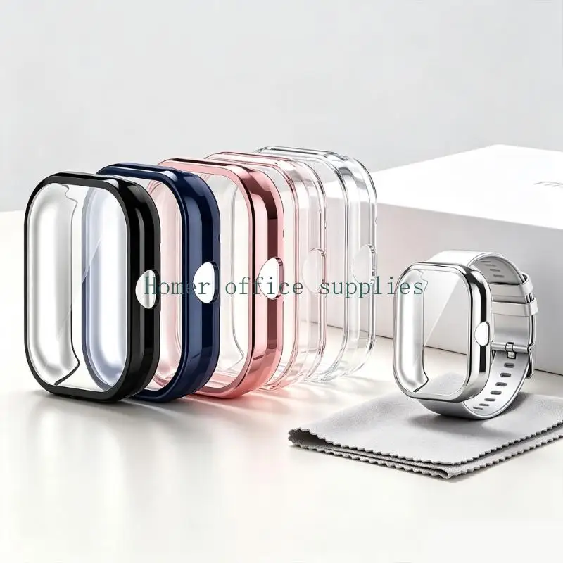 K43B Full Shell Watch Cover with Open Side Button Area for Watch 5 Daily Wear, Frame Coverage, and Simple Scratch Care Uses+