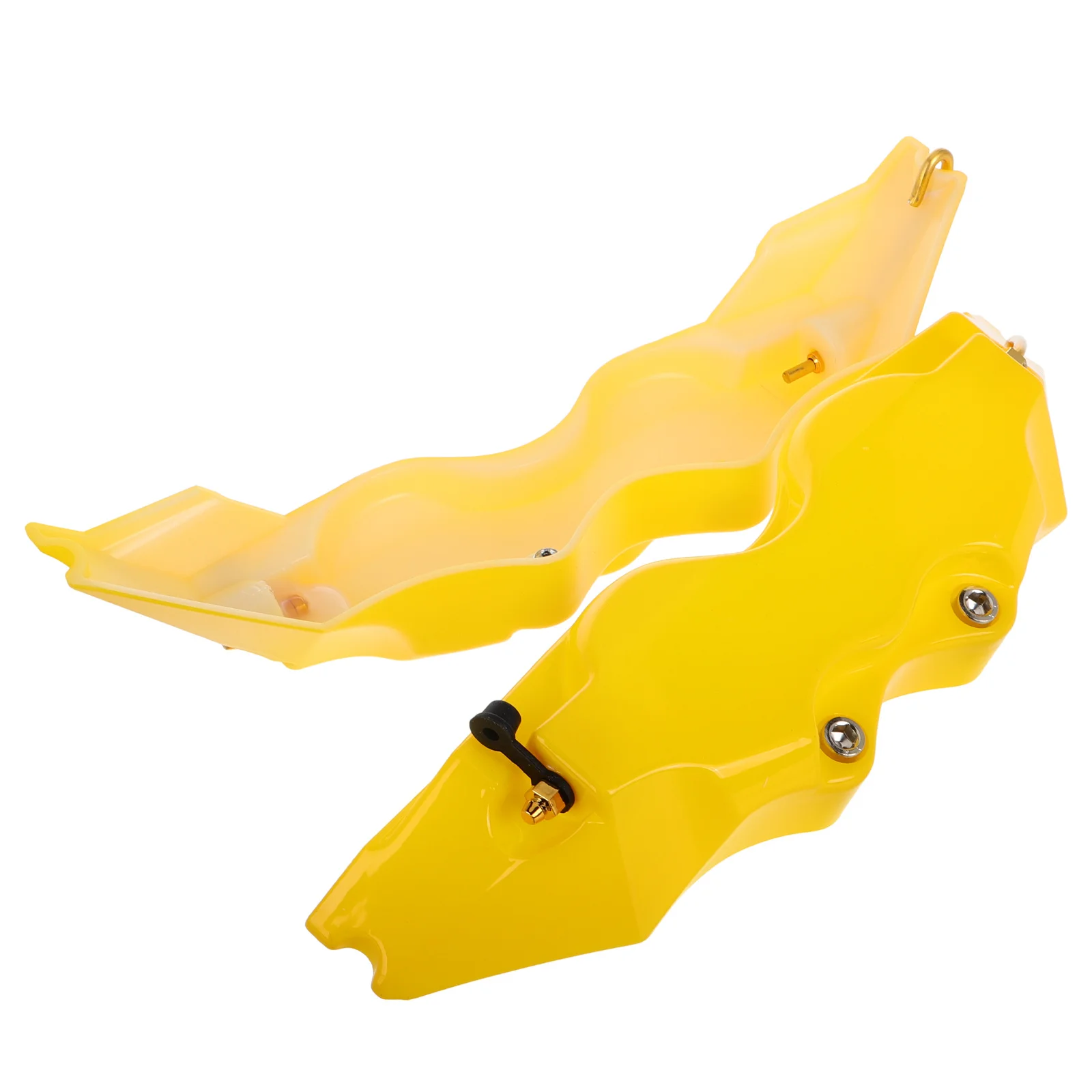 

1 Pair Universal Car Disc Brake Covers 3D Yellow Caliper Cover For Vehicle Modification Durable Abs Decorative Auto Disc Brake