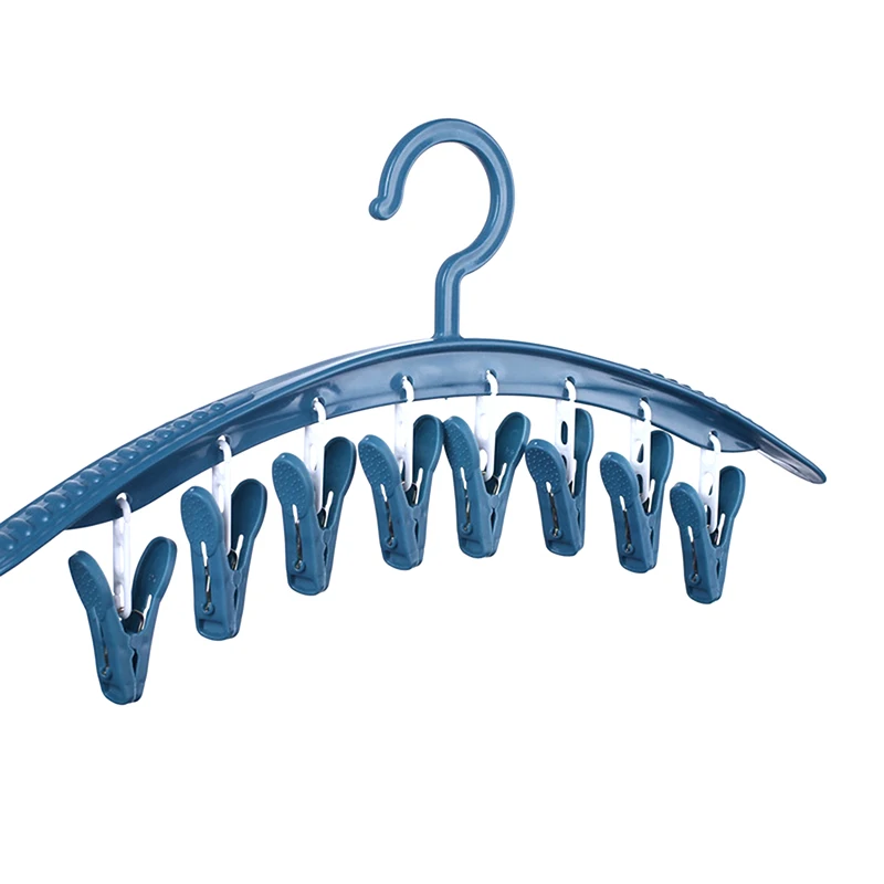 Haushalt Multifunktionale Spurlose Kleiderbügel Winddicht Kunststoff Verdickt Trocknen Unterwäsche Socke Clip Kleiderbügel