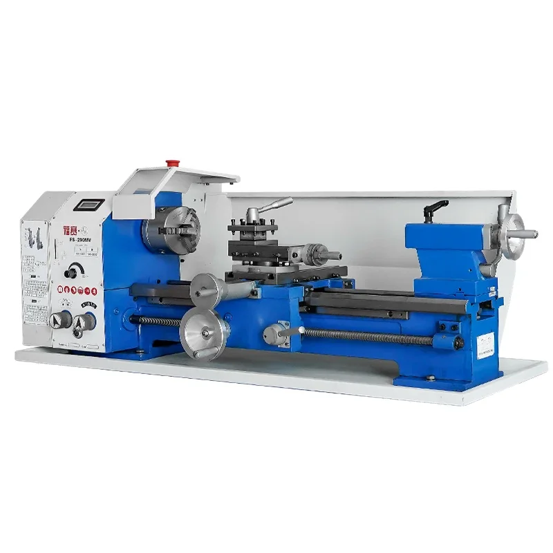 Hot Sale FS-290MV High Precision Variable Speed Manual Wood Metal Mini Bench Lathe Machine offer Milling Drilling Machine