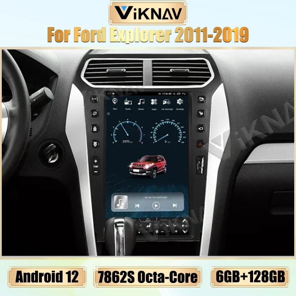 

Автомобильный радиоприемник Android 12, для Ford Explorer 2011-2019, беспроводной Carplay, GPS-навигация, 13,6-дюймовый ЖК-экран, мультимедийный плеер