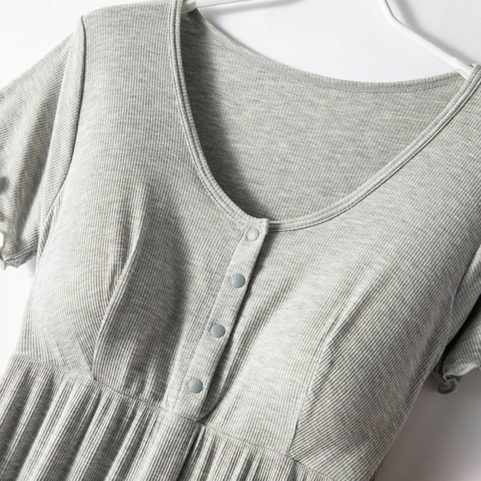 Soft Cotton Nursing Maternity Dress 3