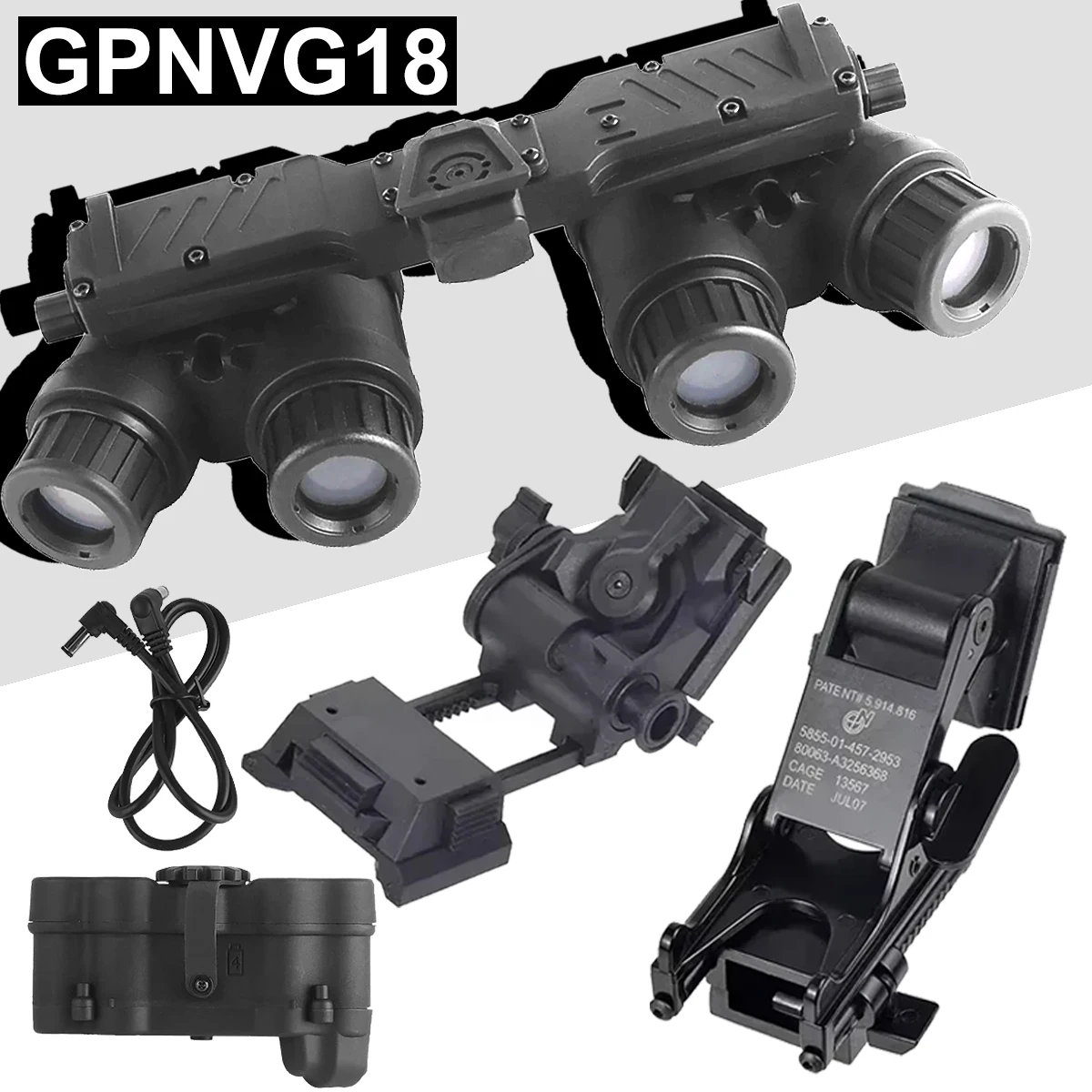 Tactical GPNVG18 L4G24 GPNVG 18 Night Vision Goggle PVS-14 NVG Mount Nylon Goggle Adapter NVG DUMMY Model Helmet Accessories
