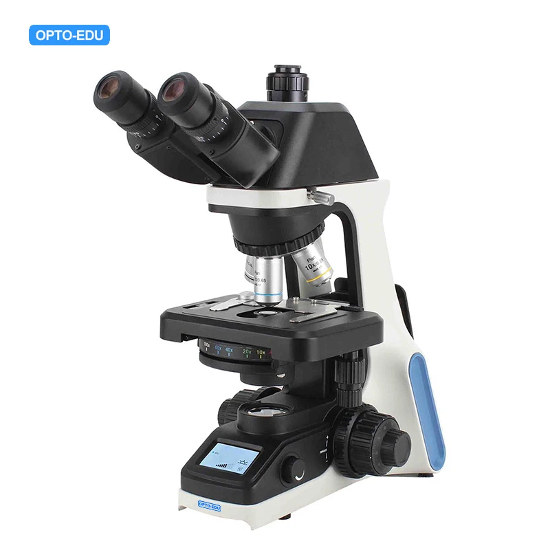 OPTO-EDU A12.1030-T Laboratory Coded Nosepiece & LCD Laboratory Microscope